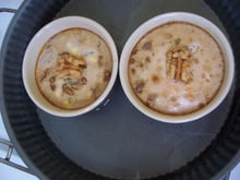 Flan aux poires, noix et Bleu d'auvergne