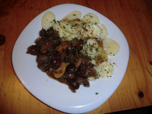 Rognons de bœuf sauce madère