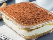 Tiramisu sans café au lait chocolaté