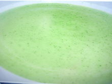 Velouté de courgette et kiri