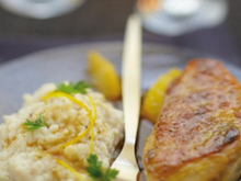 Suprêmes de pintade laqués à l'orange