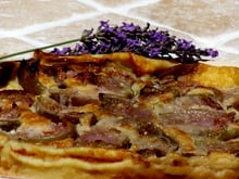 Clafoutis aux figues et à la lavande