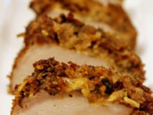 Filet mignon de porc en croûte d'herbes