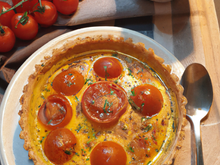 Quiche à la tomate et à la moutarde