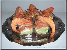 Verrines saumon fumé avocat pamplemousse