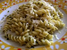 Des pâtes au pistou
