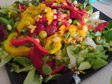 Salade colorée maison