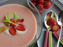 Velouté Fraises Rhubarbe