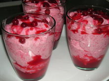 Mousse aux groseilles