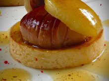 Pomme Gala au foie gras et Cognac