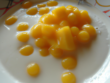 Mangue au lait de coco et perles du Japon