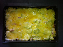 Gratin de courgettes aux lardons facile et économique