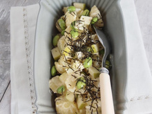 Salade de pommes de terre aux accents japonais