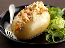 Pommes au four aux échalotes confites