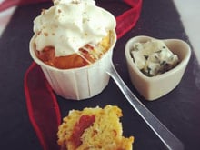 Cupcakes chorizo & chantilly au roquefort