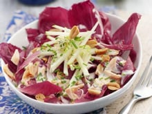 Salade d'endives, saumon et sauce ciboulette