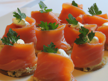 Bouchées au saumon fumé