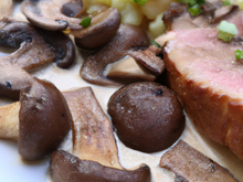 Pintade fermière aux cèpes