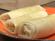 Pliage de briouate façon cigare