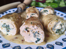 Roulades de volaille au roquefort