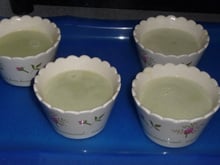 Petites crèmes pistache à la noix de coco