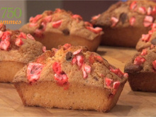 Financiers aux pralines roses