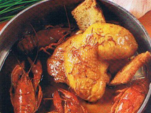 Poulet aux ecrevisses