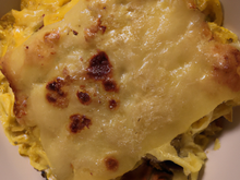 Gratin fondant de tagliatelles au maroilles