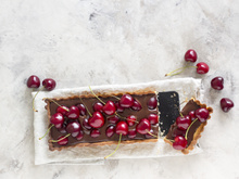 Tarte chocolat cerises