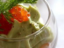 Espuma d'avocat en verrine
