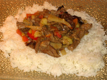 Lanières de bœuf royales à la chinoise