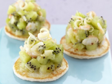 Tartare de kiwi de l'Adour et crevettes à la citronnelle