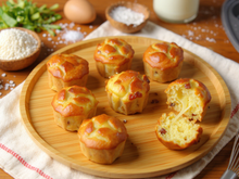Muffins courgettes et lardons