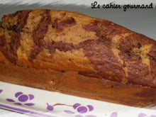 Cake marbré au chocolat et à la châtaigne
