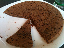 Gâteau au chocolat en poudre