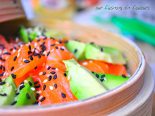 Chirashizushi, la version simplifiée au Saumon de Norvège et à l'avocat