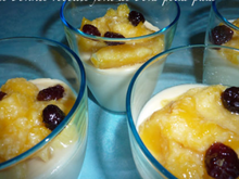 Panna cotta coco & compotée de mangue