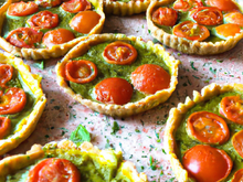Tartelettes tomates au pesto