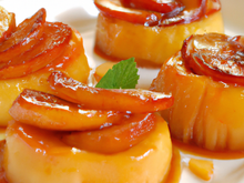 Aumonières de pommes au caramel à l'orange