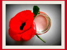 Yaourt au sirop de coquelicot,  fleur éphémère...