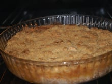 Crumble aux pommes aux notes de vanille