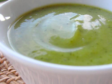 Crème de courgette au lait de coco