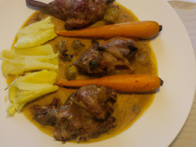 Lapin au cidre économique