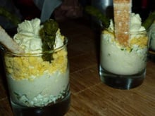 Œufs mimosa à l'espuma d'asperges