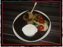 Falafels sauce au yaourt mentholée