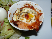 Œufs cocotte au saumon