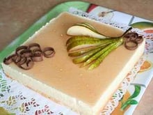 Bavarois Poire-vanille-rhum