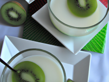 Panna cotta maison aux kiwis