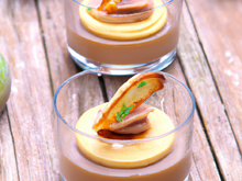 Verrines de foie gras au spéculos