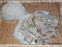 Boudins blancs façon blanquette